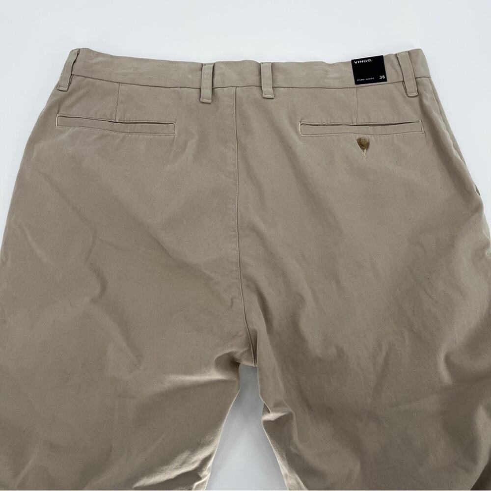 Vince Men's Dylan Slim Fit Chino Trouser pants tan - 38 - Picture 8 of 12